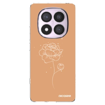 Picasee silikonski prozorni ovitek za Xiaomi Redmi Note 14 Pro 4G - Peonies