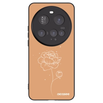 Picasee silikonski črni ovitek za Xiaomi 15 Ultra - Peonies