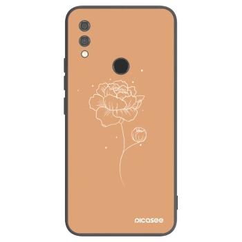 Picasee silikonski črni ovitek za Xiaomi Redmi Note 7 - Peonies