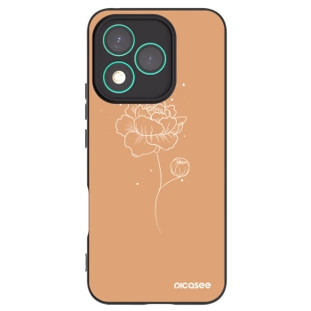 Picasee silikonski črni ovitek za Honor 400 Lite 5G - Peonies