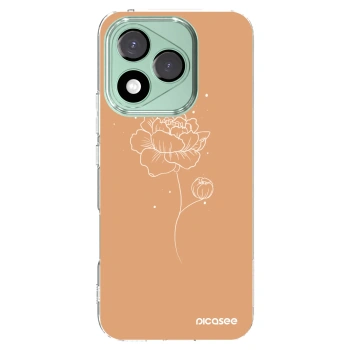 Picasee silikonski prozorni ovitek za Honor 400 Lite 5G - Peonies