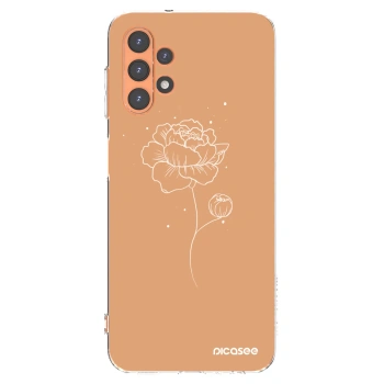 Picasee silikonski prozorni ovitek za Samsung Galaxy A13 5G - Peonies