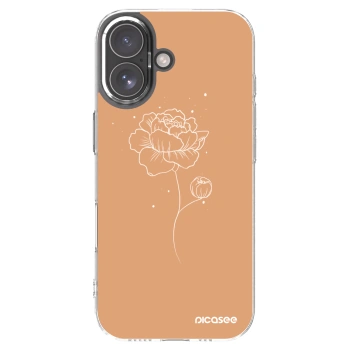Picasee silikonski prozorni ovitek za Apple iPhone 17 - Peonies