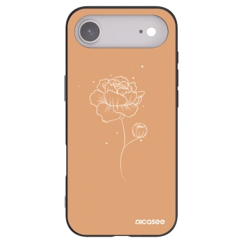 Picasee silikonski črni ovitek za Apple iPhone Air - Peonies