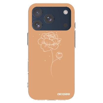 Picasee silikonski prozorni ovitek za Apple iPhone 17 Pro - Peonies