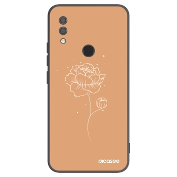Picasee silikonski črni ovitek za Xiaomi Redmi 7 - Peonies