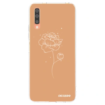 Picasee silikonski prozorni ovitek za Samsung Galaxy A70 A705F - Peonies