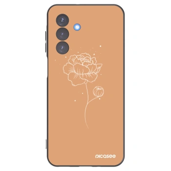 Picasee silikonski črni ovitek za Samsung Galaxy A17 5G - Peonies