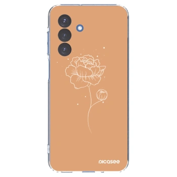 Picasee silikonski prozorni ovitek za Samsung Galaxy A17 5G - Peonies