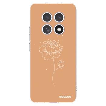 Picasee silikonski prozorni ovitek za Xiaomi Redmi Note 15 - Peonies