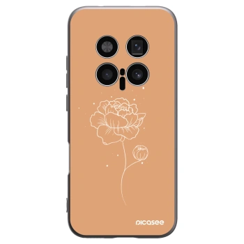 Picasee silikonski črni ovitek za Honor Magic8 Pro 5G - Peonies