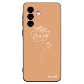 Picasee silikonski črni ovitek za Samsung Galaxy A57 5G - Peonies