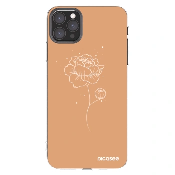 Picasee silikonski prozorni ovitek za Apple iPhone 11 Pro Max - Peonies