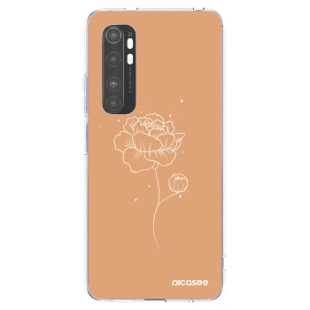 Picasee silikonski prozorni ovitek za Xiaomi Mi Note 10 Lite - Peonies
