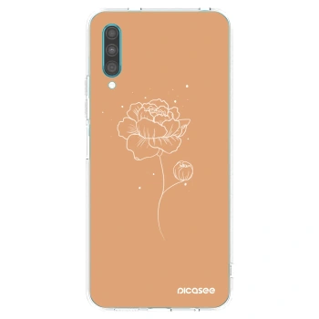 Picasee silikonski prozorni ovitek za Samsung Galaxy A30s A307F - Peonies