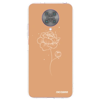 Picasee silikonski prozorni ovitek za Xiaomi Poco F2 Pro - Peonies