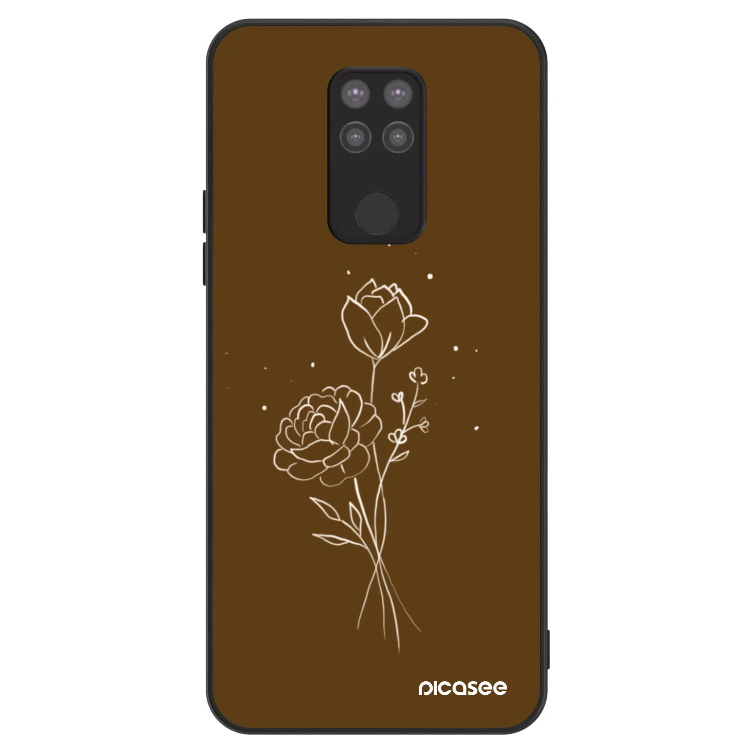 Picasee ULTIMATE CASE za Xiaomi Redmi Note 9 - Brown flowers