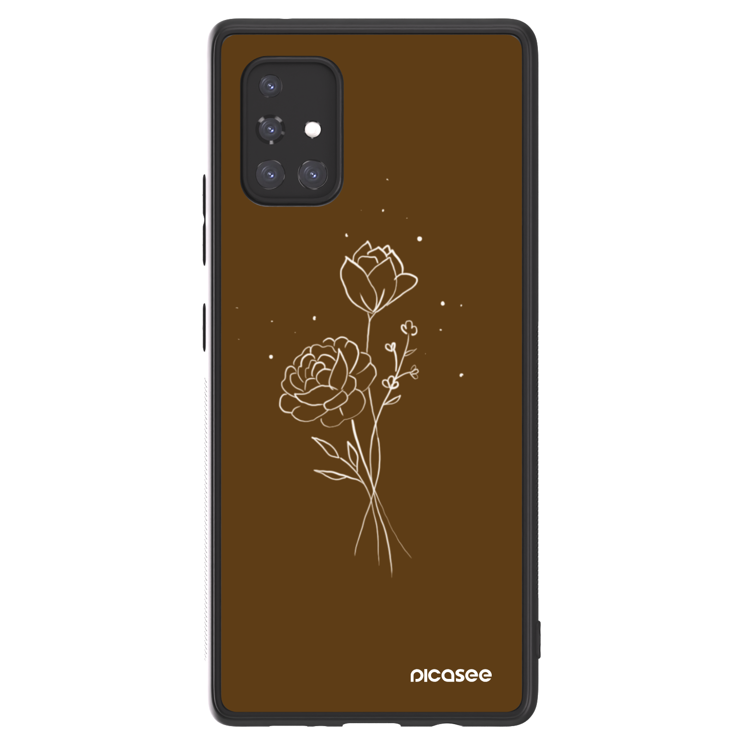 Picasee ULTIMATE CASE za Samsung Galaxy A71 A715F - Brown flowers