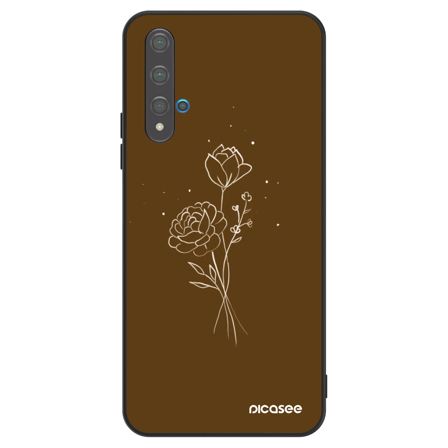 Picasee ULTIMATE CASE za Huawei Nova 5T - Brown flowers