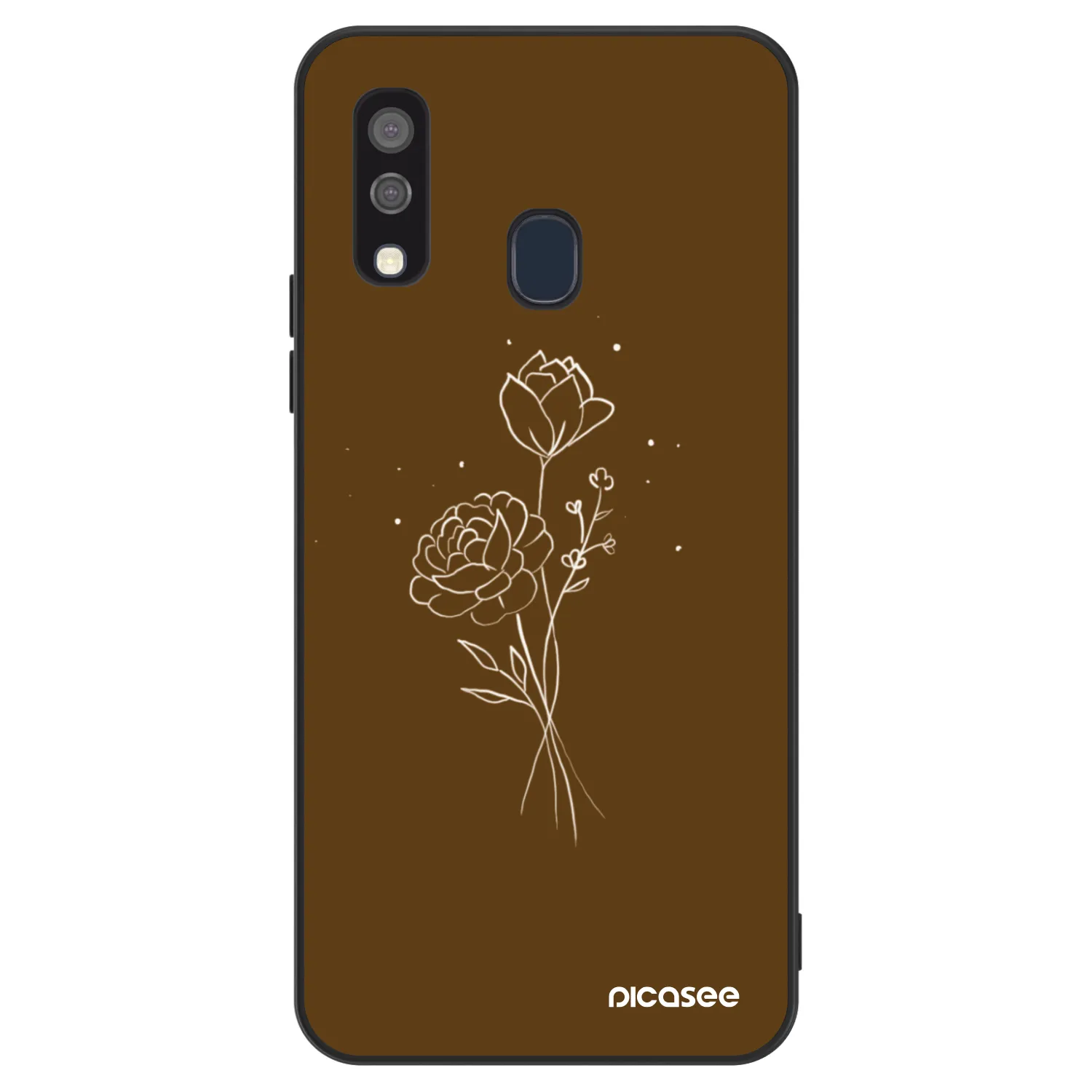 Picasee ULTIMATE CASE za Samsung Galaxy A40 A405F - Brown flowers