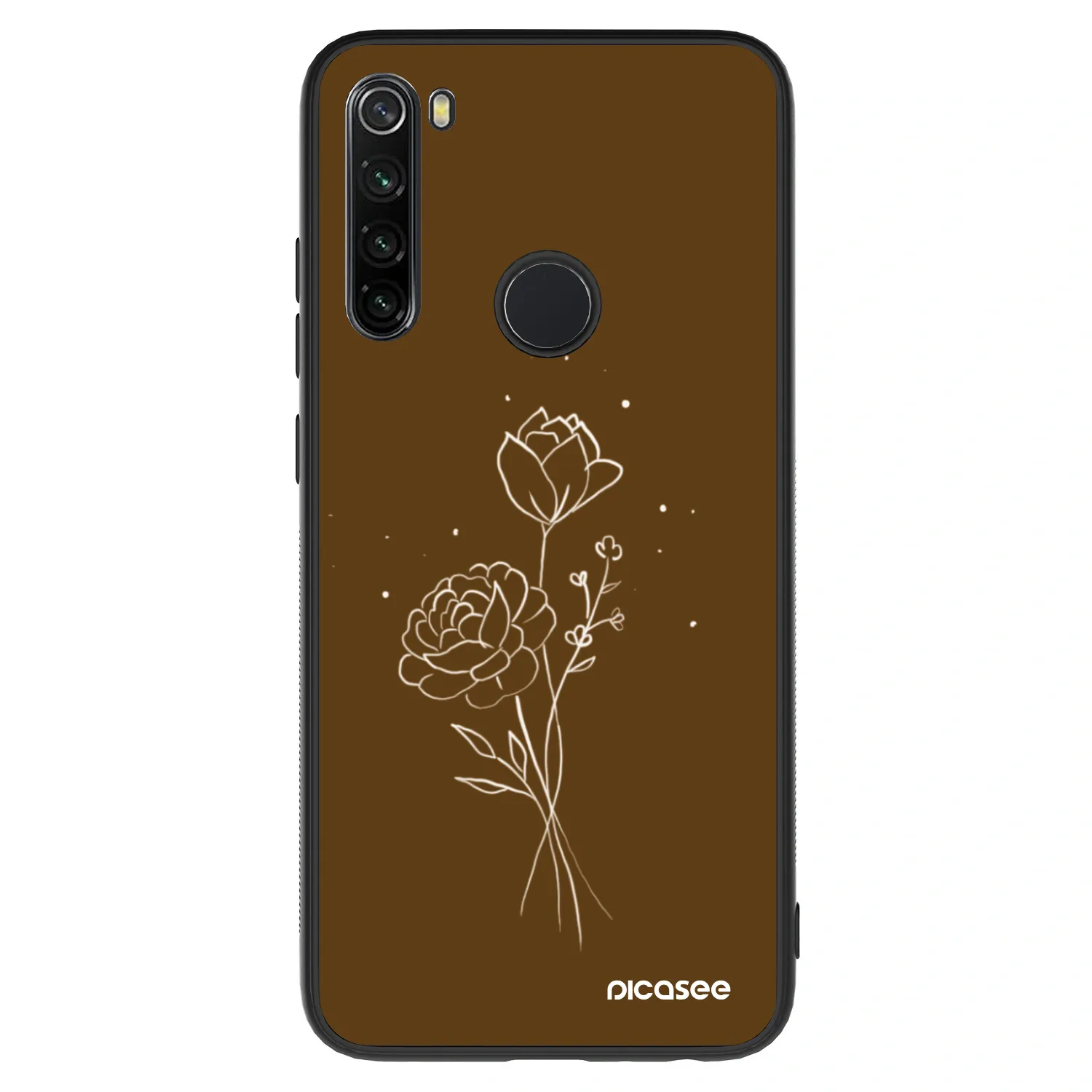 Picasee ULTIMATE CASE za Xiaomi Redmi Note 8 - Brown flowers