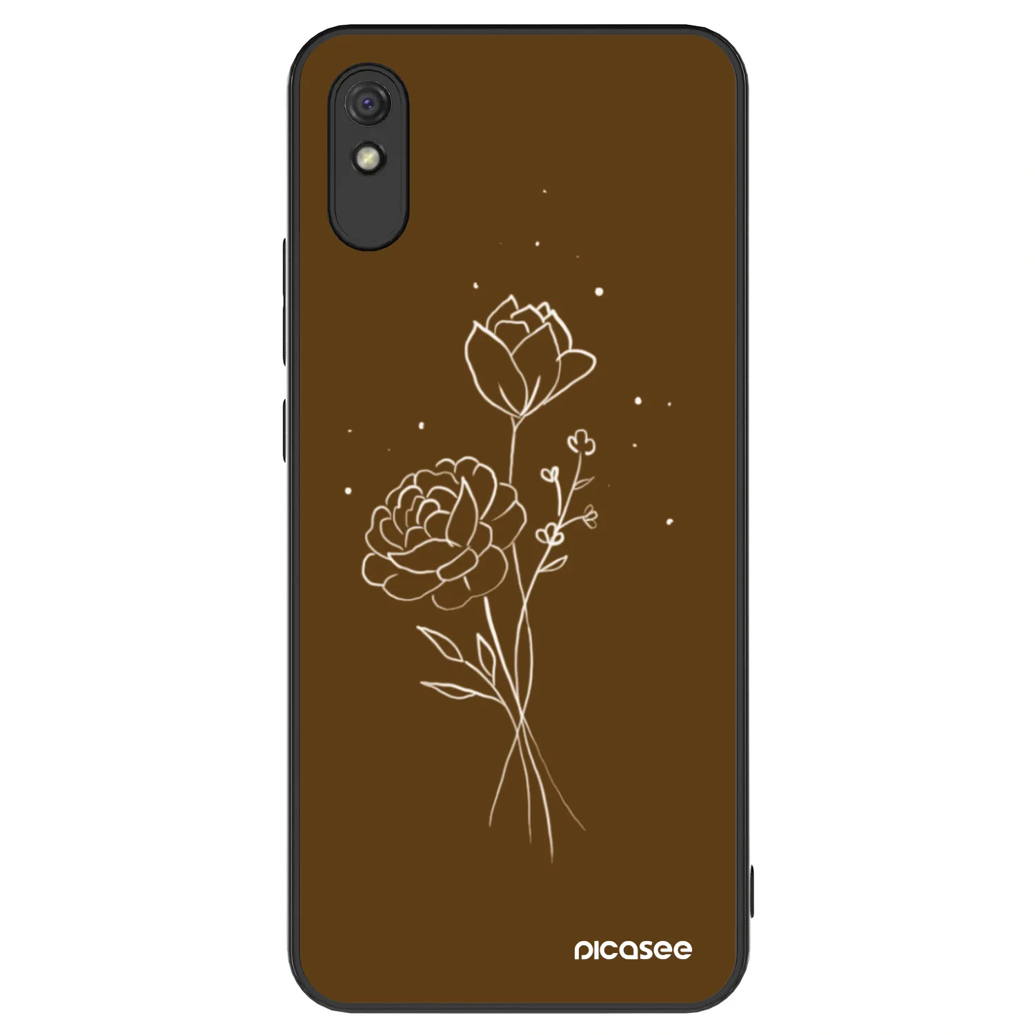 Picasee ULTIMATE CASE za Xiaomi Redmi 9A - Brown flowers