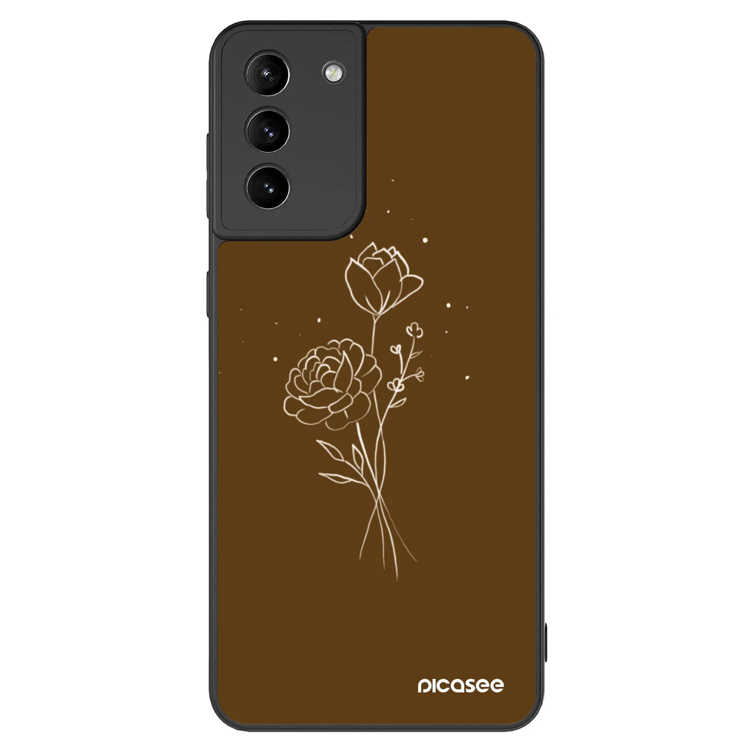 Picasee ULTIMATE CASE za Samsung Galaxy S21+ 5G G996F - Brown flowers