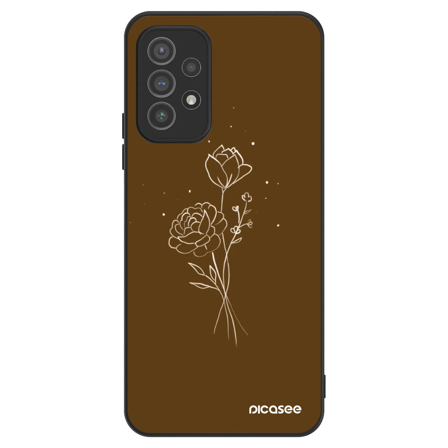Picasee ULTIMATE CASE za Samsung Galaxy A72 A725F - Brown flowers