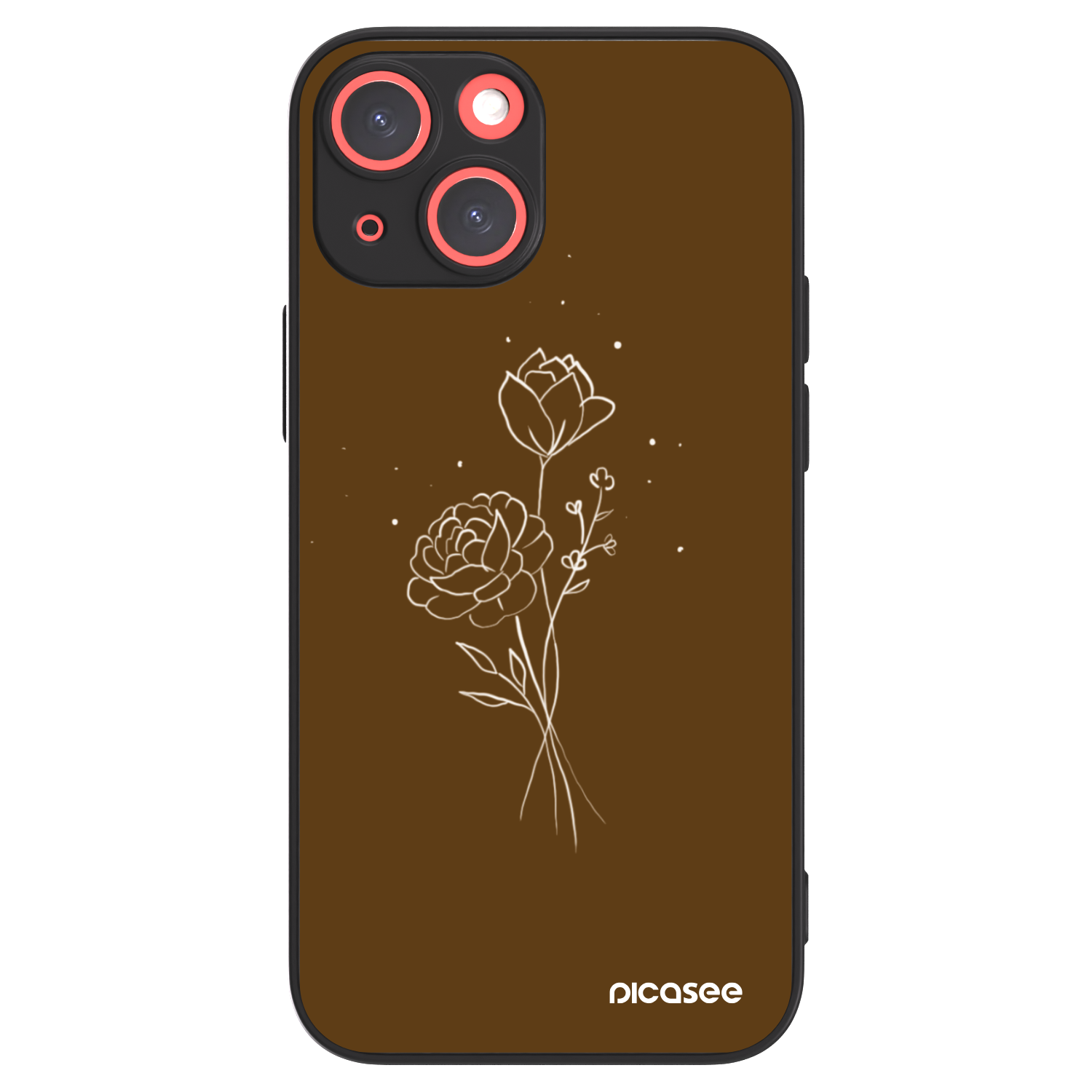 Picasee ULTIMATE CASE za Apple iPhone 13 mini - Brown flowers