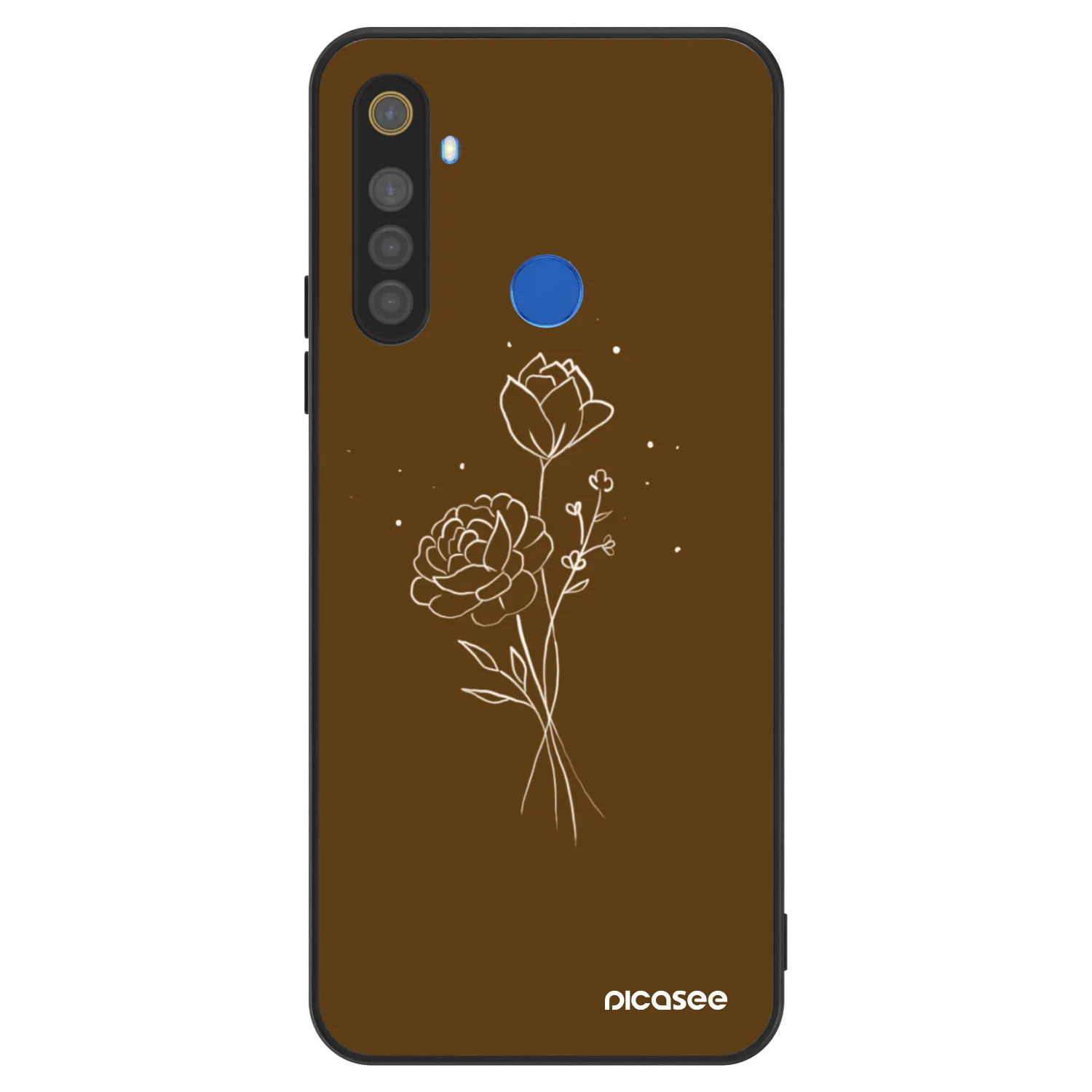 Picasee ULTIMATE CASE za Realme 5 - Brown flowers