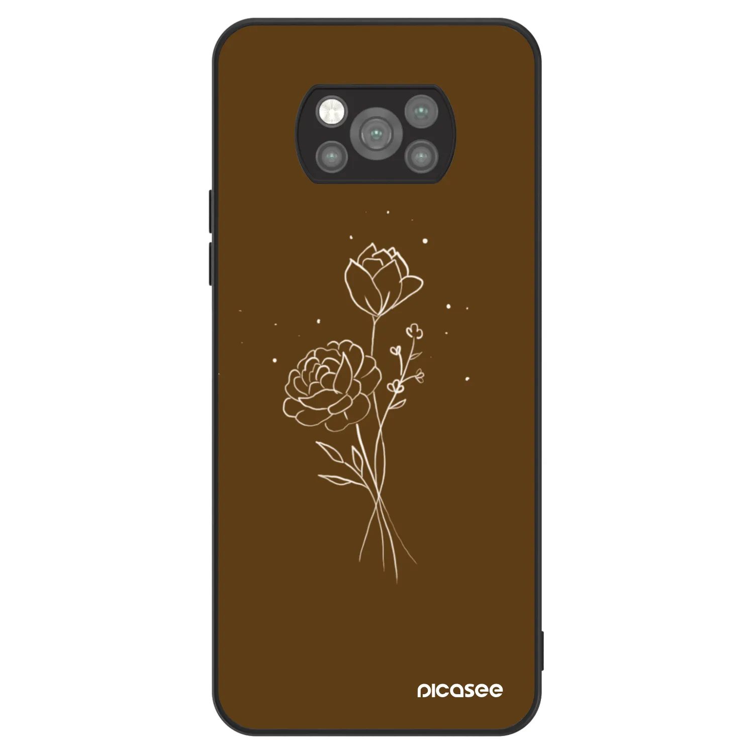 Picasee ULTIMATE CASE za Xiaomi Poco X3 Pro - Brown flowers