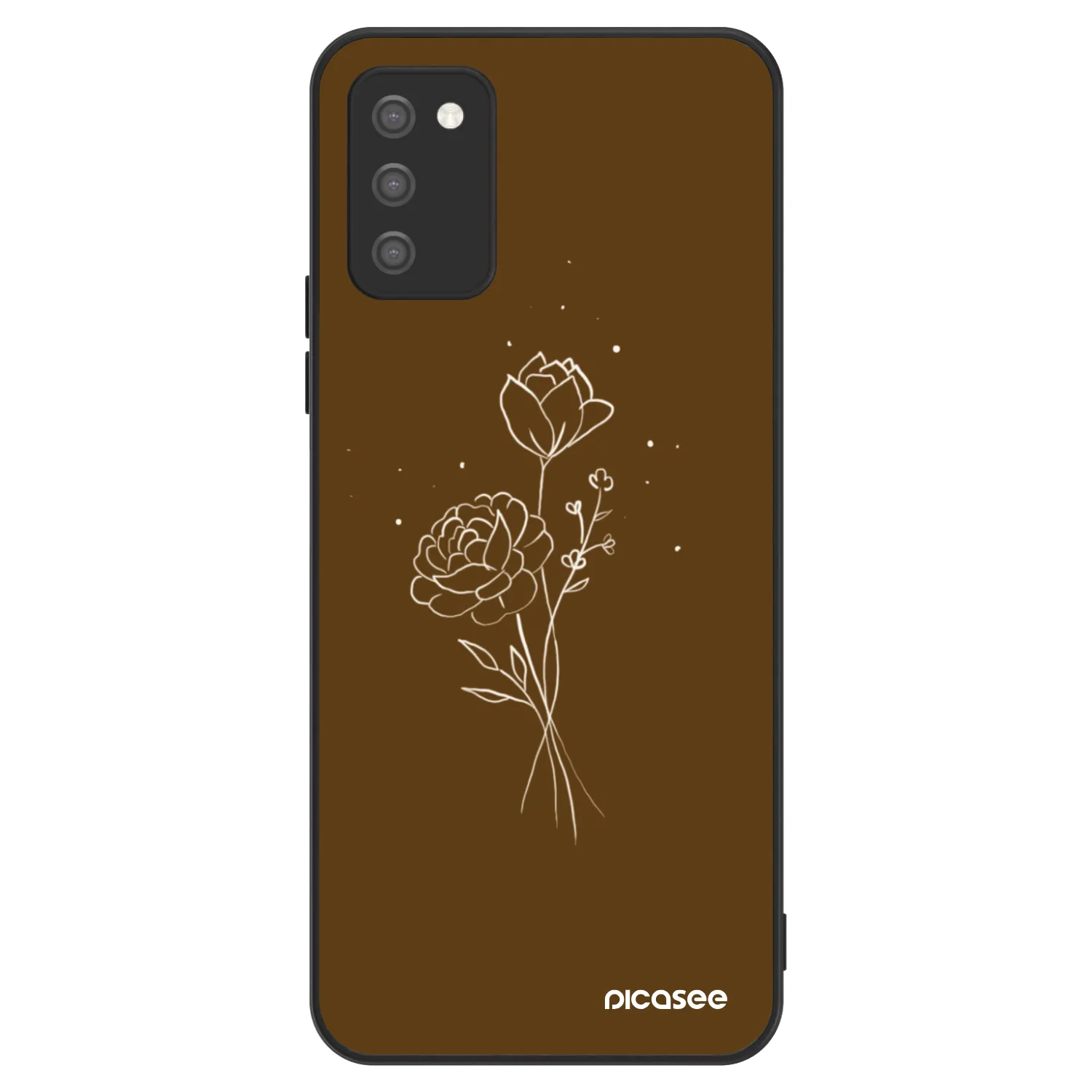 Picasee ULTIMATE CASE za Samsung Galaxy A02s A025G - Brown flowers