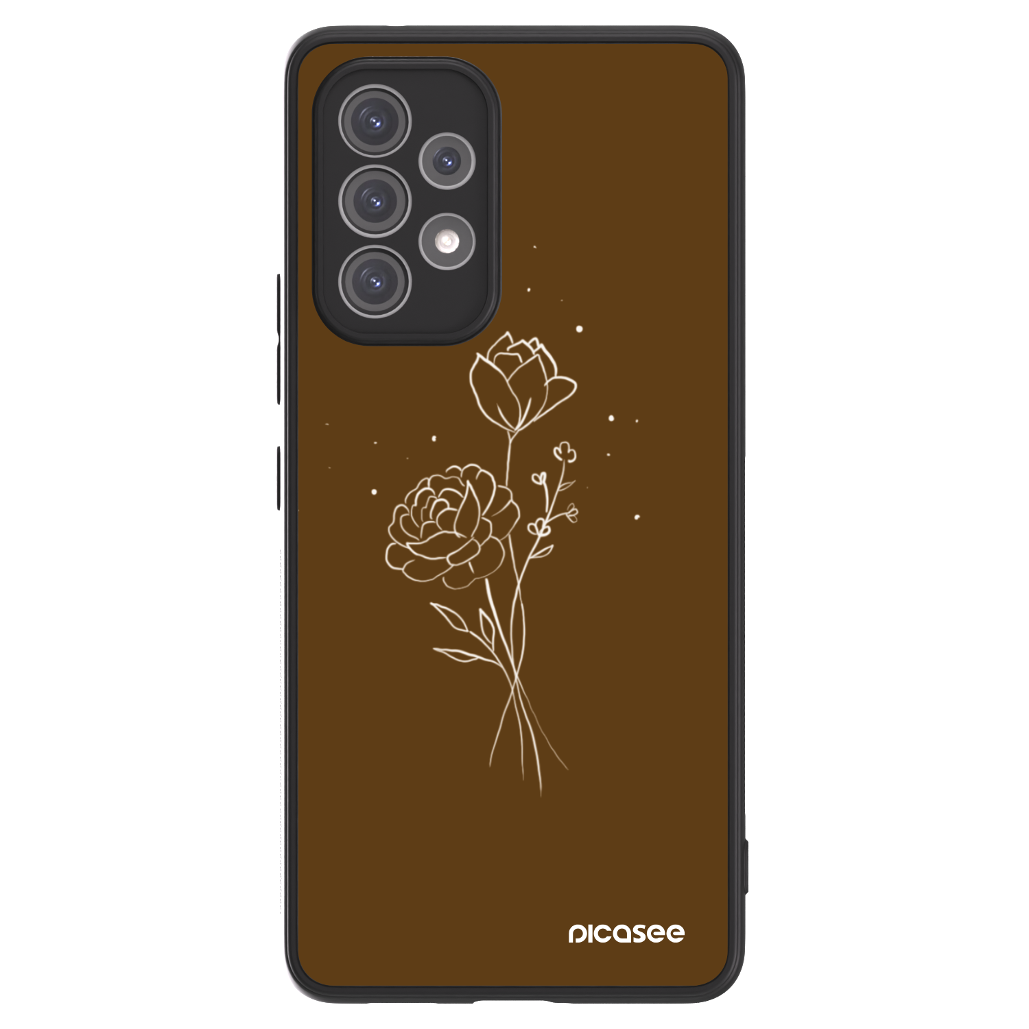 Picasee ULTIMATE CASE za Samsung Galaxy A52s 5G A528B - Brown flowers