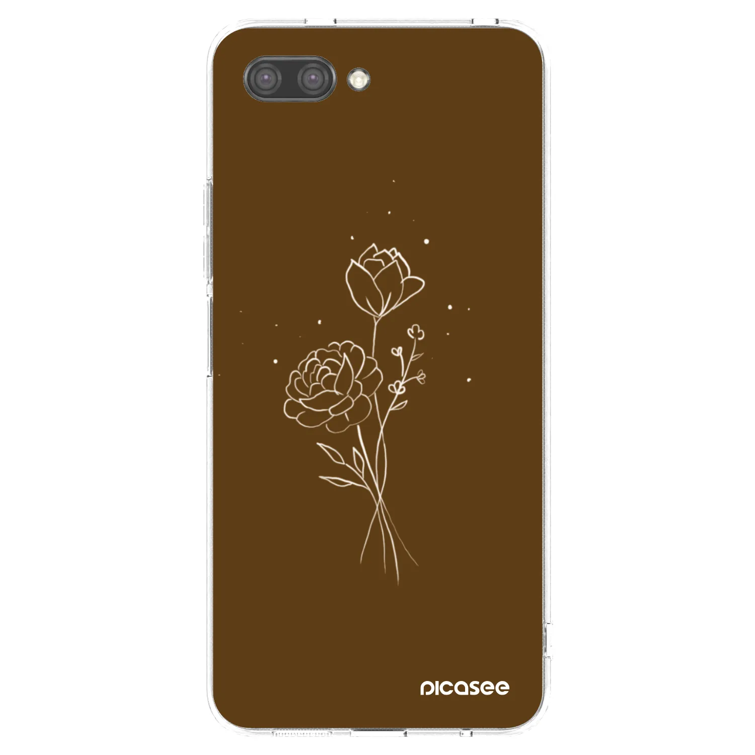 Picasee silikonski prozorni ovitek za Honor 10 - Brown flowers