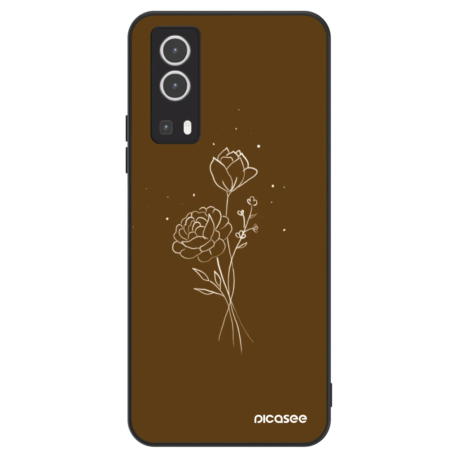 Picasee ULTIMATE CASE za Vivo Y72 5G - Brown flowers