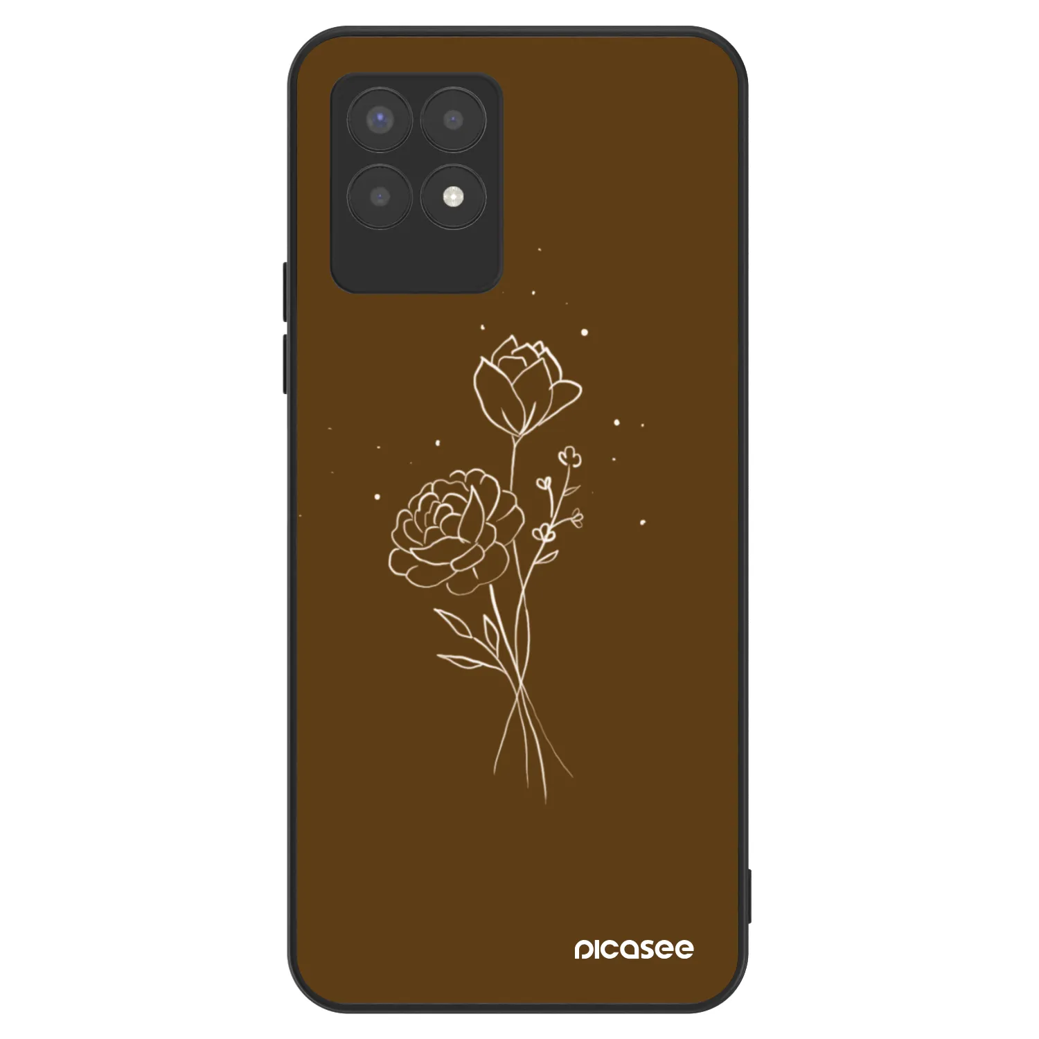 Picasee ULTIMATE CASE za Realme 8i - Brown flowers