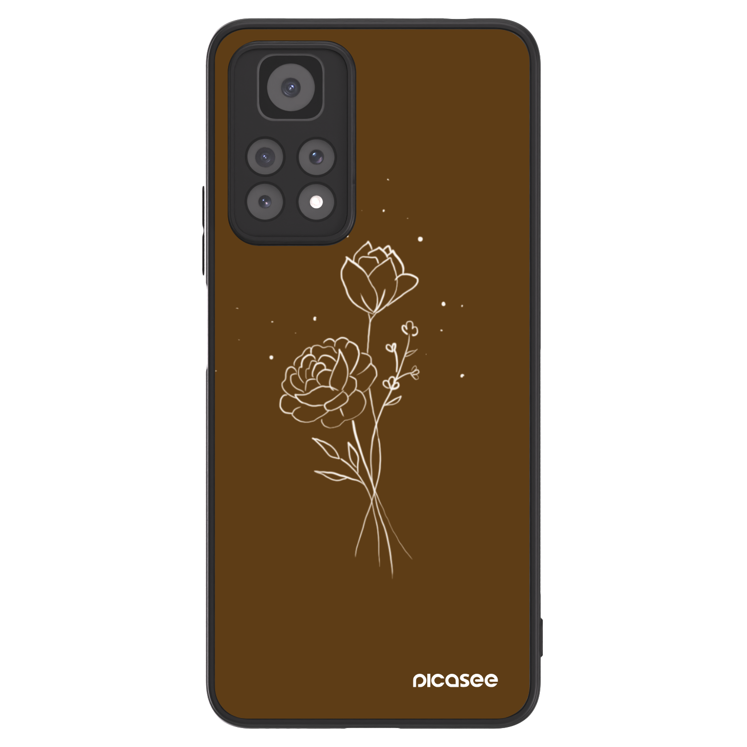 Picasee ULTIMATE CASE za Xiaomi Redmi Note 11 Pro 5G - Brown flowers