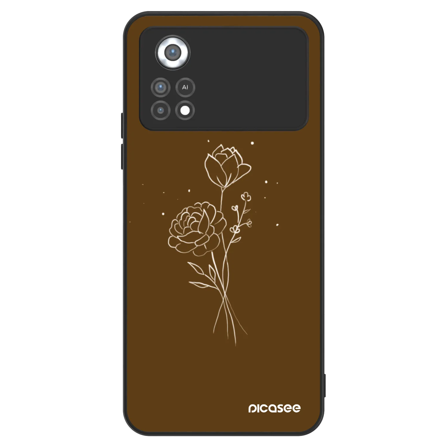 Picasee ULTIMATE CASE za Xiaomi Poco X4 Pro 5G - Brown flowers