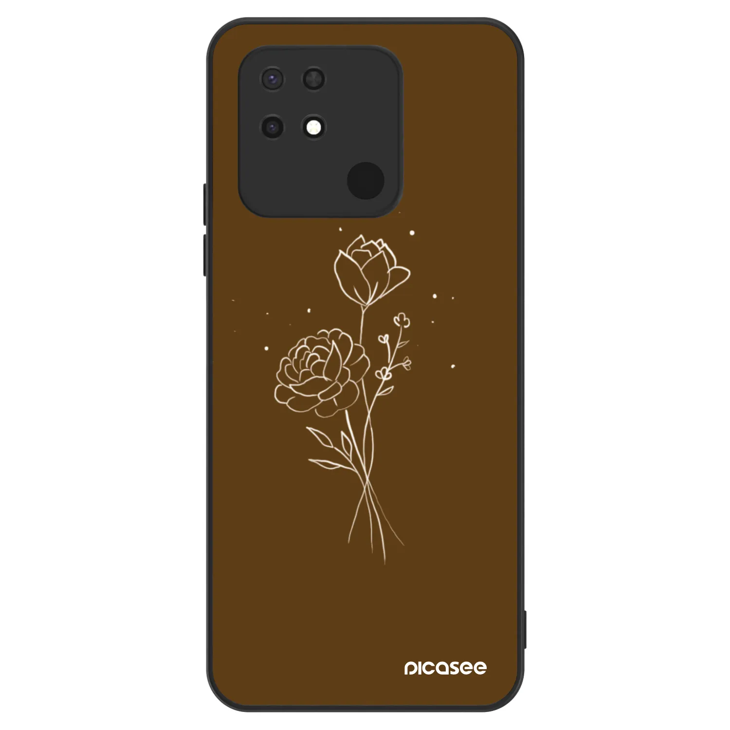 Picasee ULTIMATE CASE za Xiaomi Redmi 10C - Brown flowers