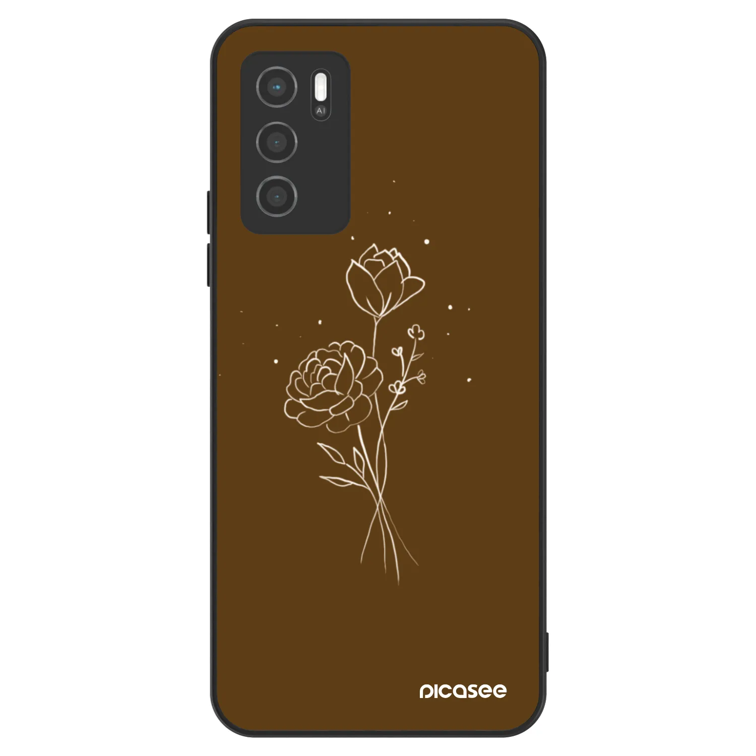 Picasee ULTIMATE CASE za OPPO A16 - Brown flowers