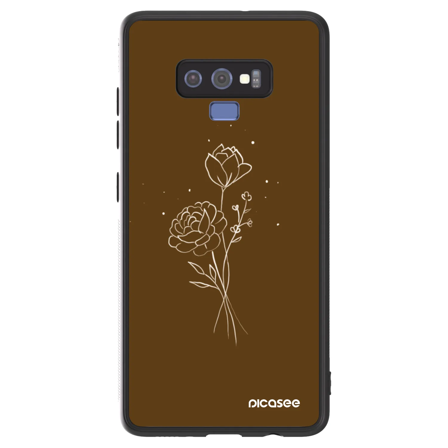 Picasee ULTIMATE CASE za Samsung Galaxy Note 9 N960F - Brown flowers