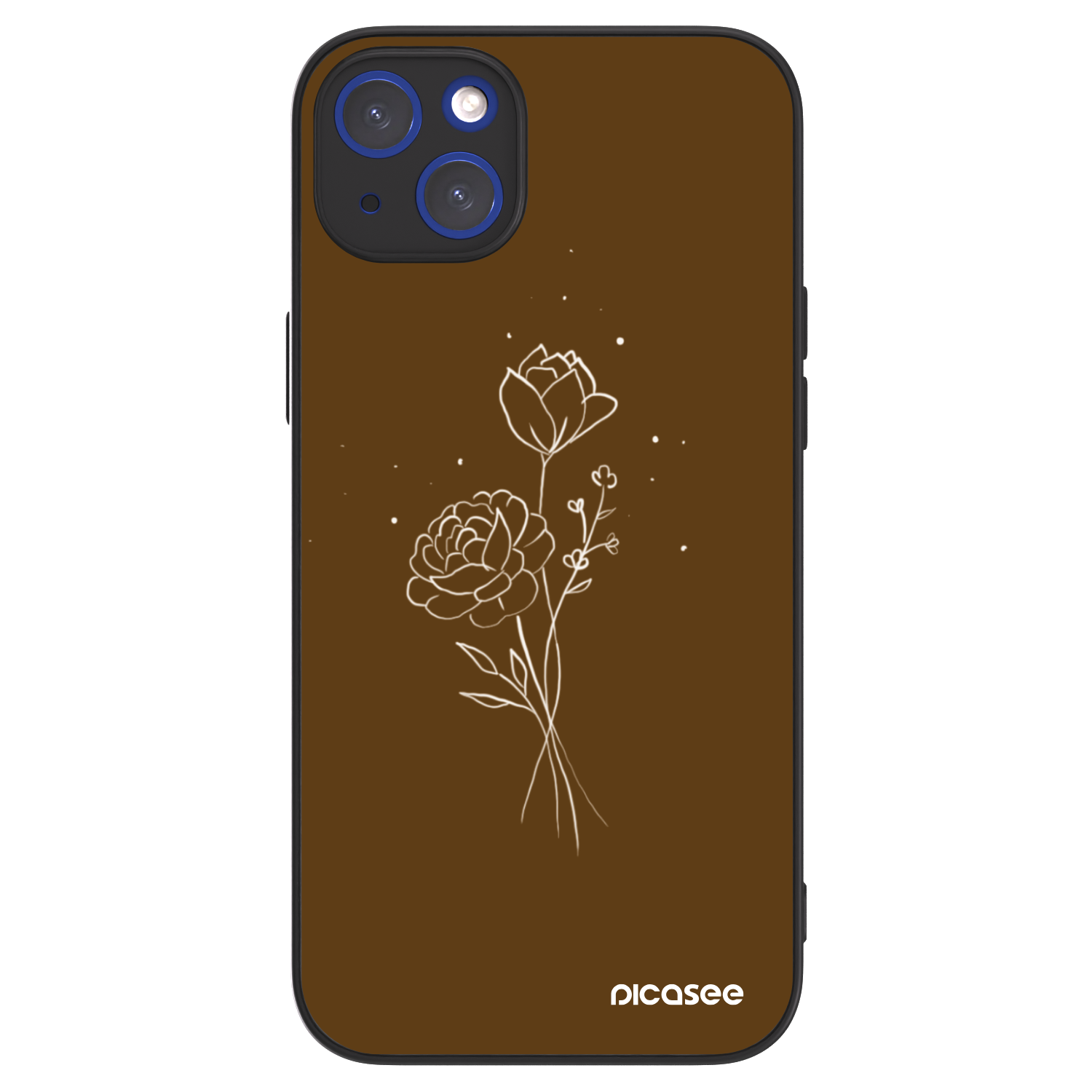 Picasee ULTIMATE CASE MagSafe za Apple iPhone 14 Plus - Brown flowers