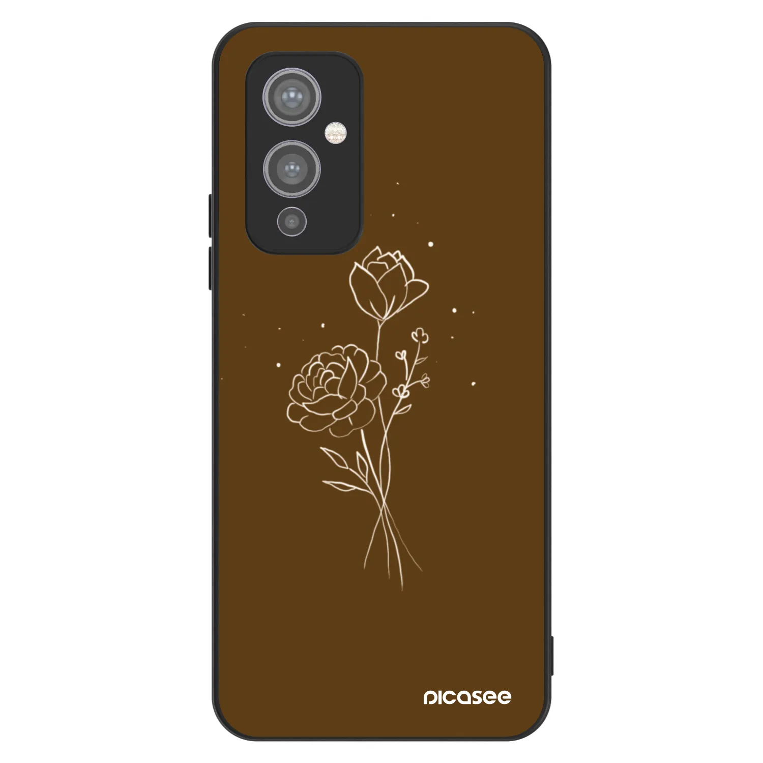 Picasee ULTIMATE CASE za OnePlus 9 - Brown flowers