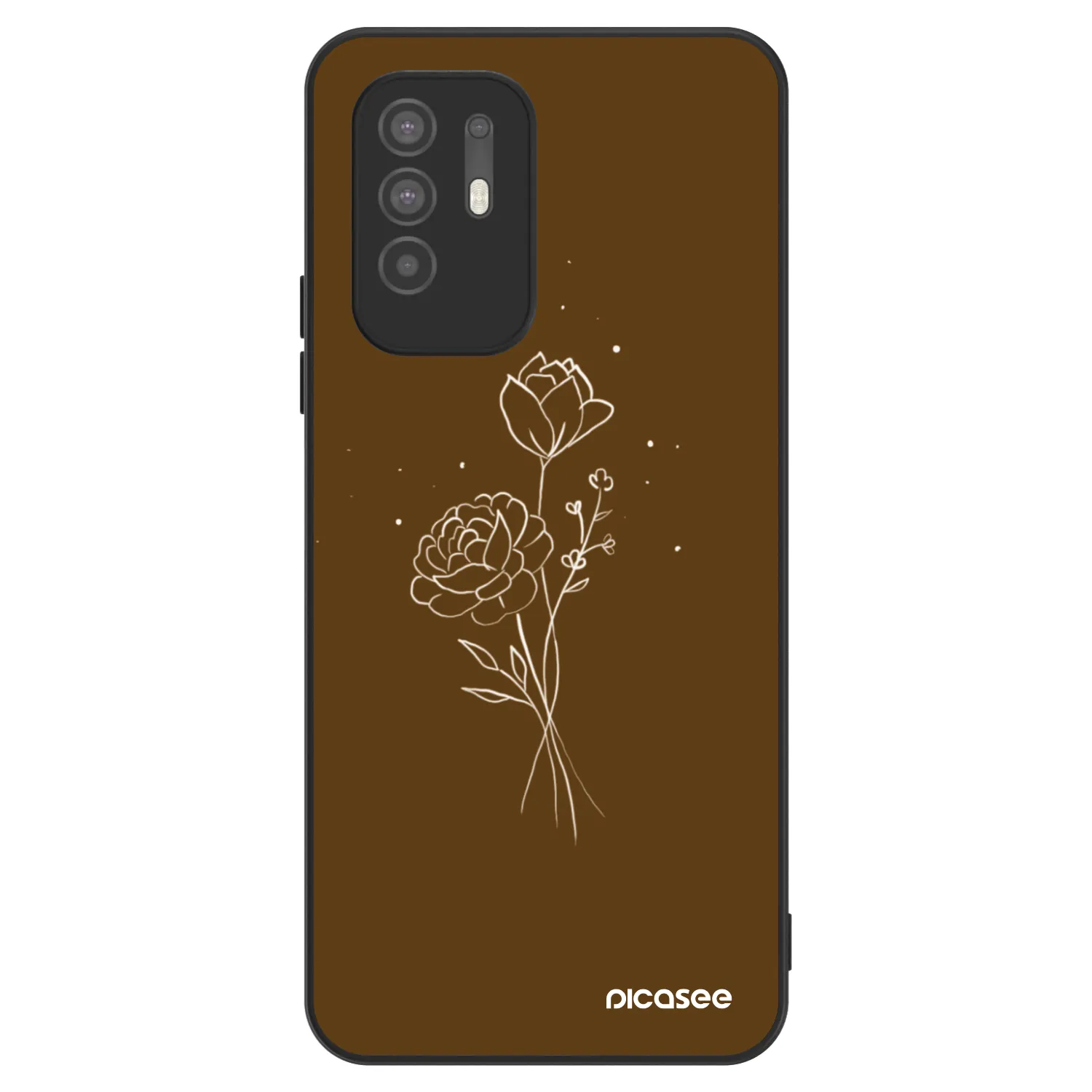 Picasee ULTIMATE CASE za OPPO A94 5G - Brown flowers