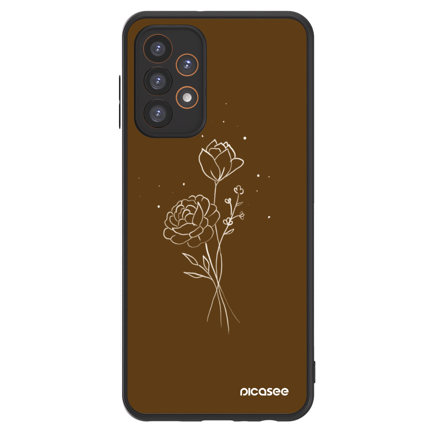 Picasee ULTIMATE CASE za Samsung Galaxy A23 A236B 5G - Brown flowers