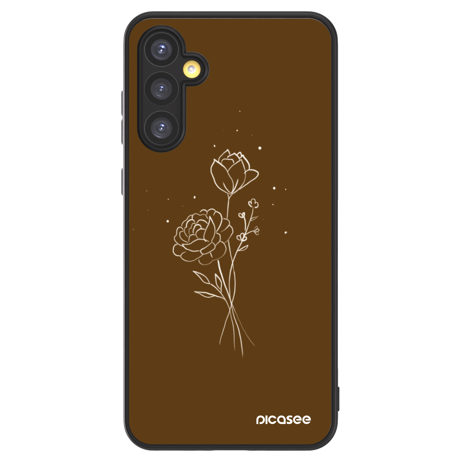 Picasee ULTIMATE CASE za Samsung Galaxy A34 5G A346B - Brown flowers