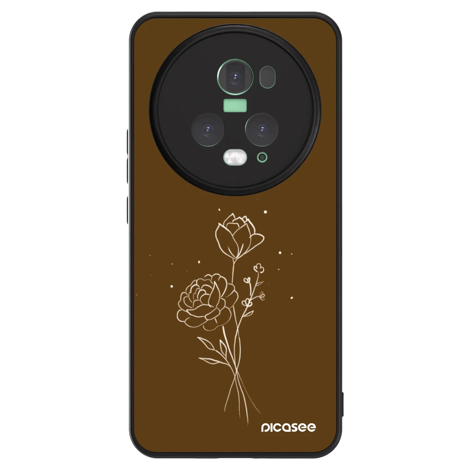 Picasee ULTIMATE CASE za Honor Magic5 Pro - Brown flowers