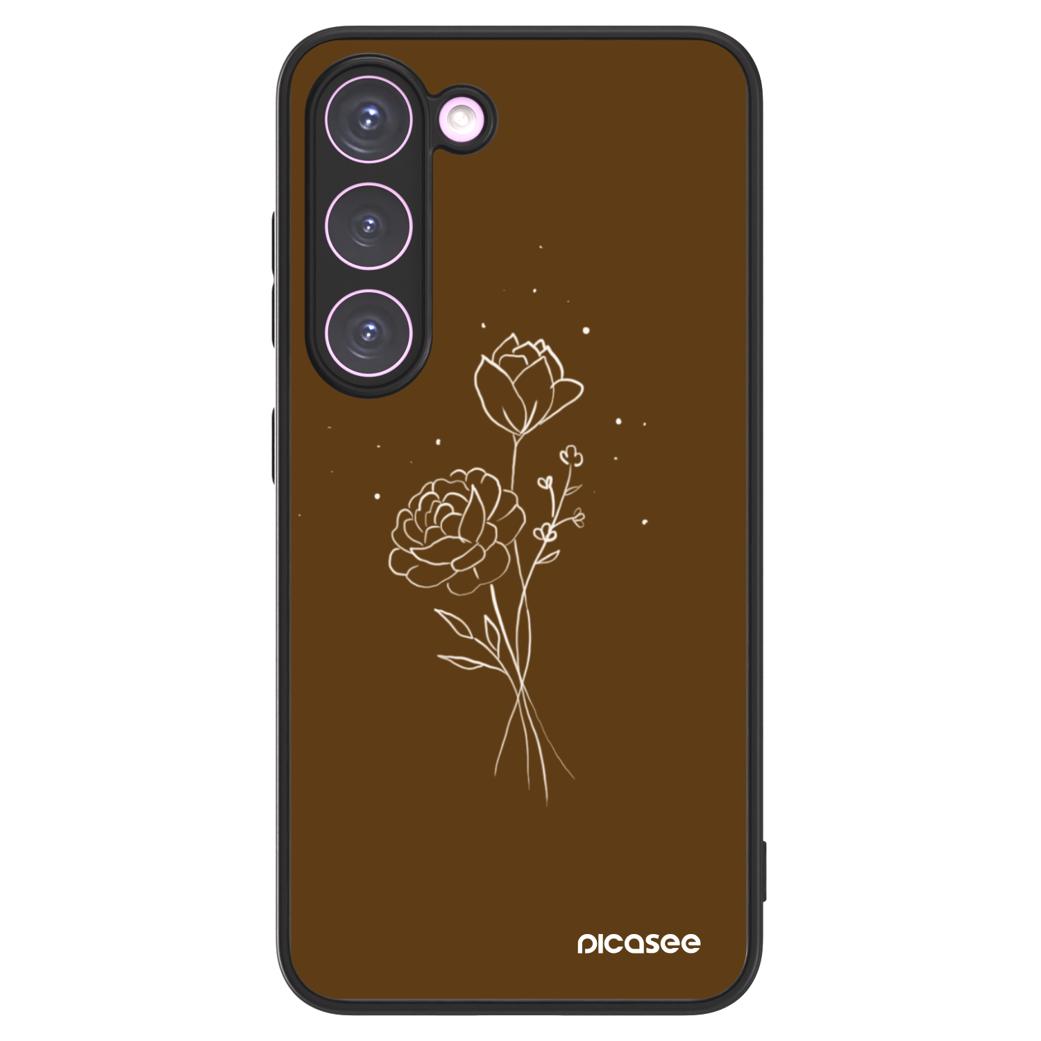 Picasee ULTIMATE CASE PowerShare za Samsung Galaxy S23 5G - Brown flowers