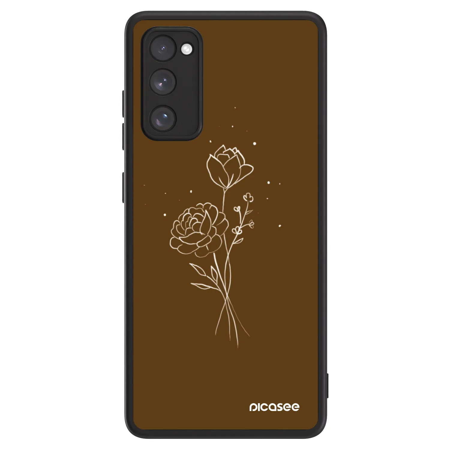 Picasee ULTIMATE CASE PowerShare za Samsung Galaxy S20 FE - Brown flowers