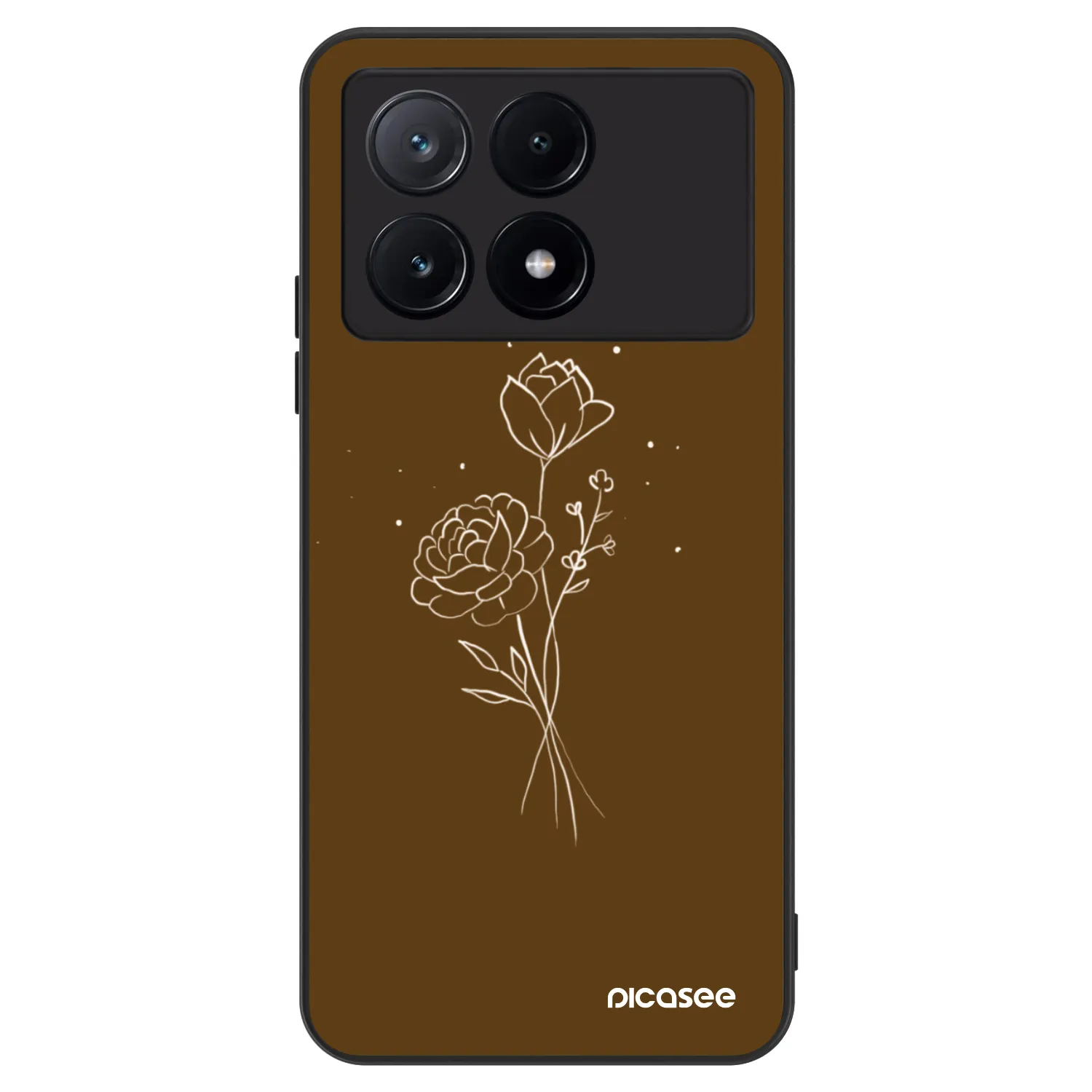Picasee ULTIMATE CASE za Xiaomi Poco X6 Pro - Brown flowers